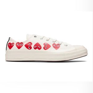 CONVERSE X COMME DES GARCONS PLAY ALL STAR CHUCK '70 OX "MULTI HEART"